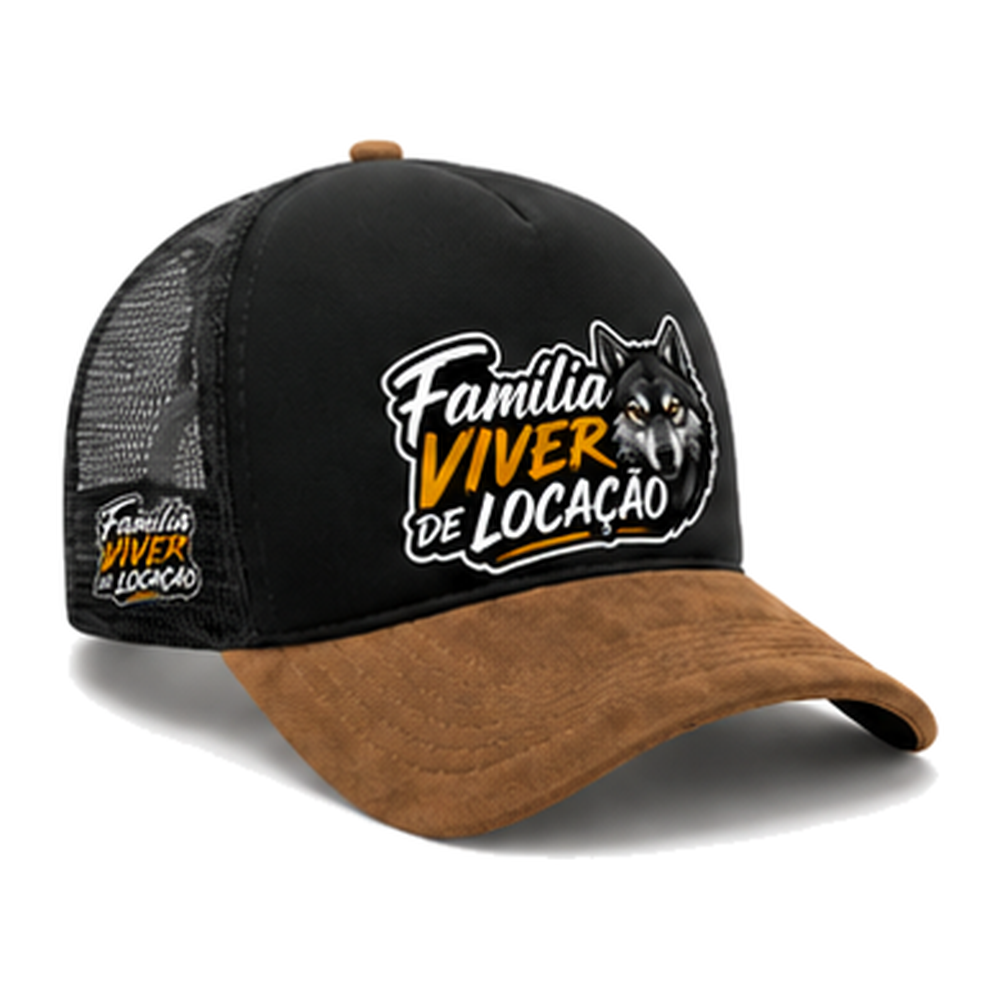 Boné Trucker — Aba Caramelo